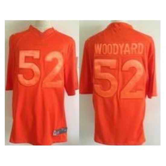 Nike Denver Broncos 52 Wesley Woodyard Full Orange Limited NFL Jersey